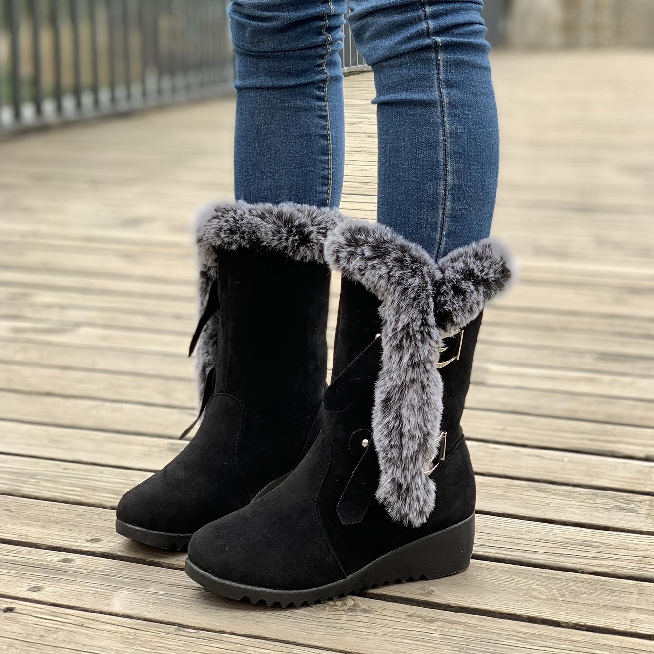 Seraphi™ | Fleece Mid-calf Schneestiefel