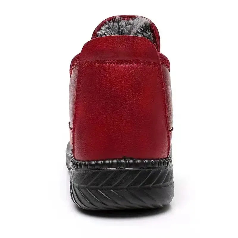 Carina™ | Fleece-Schuhe aus Leder