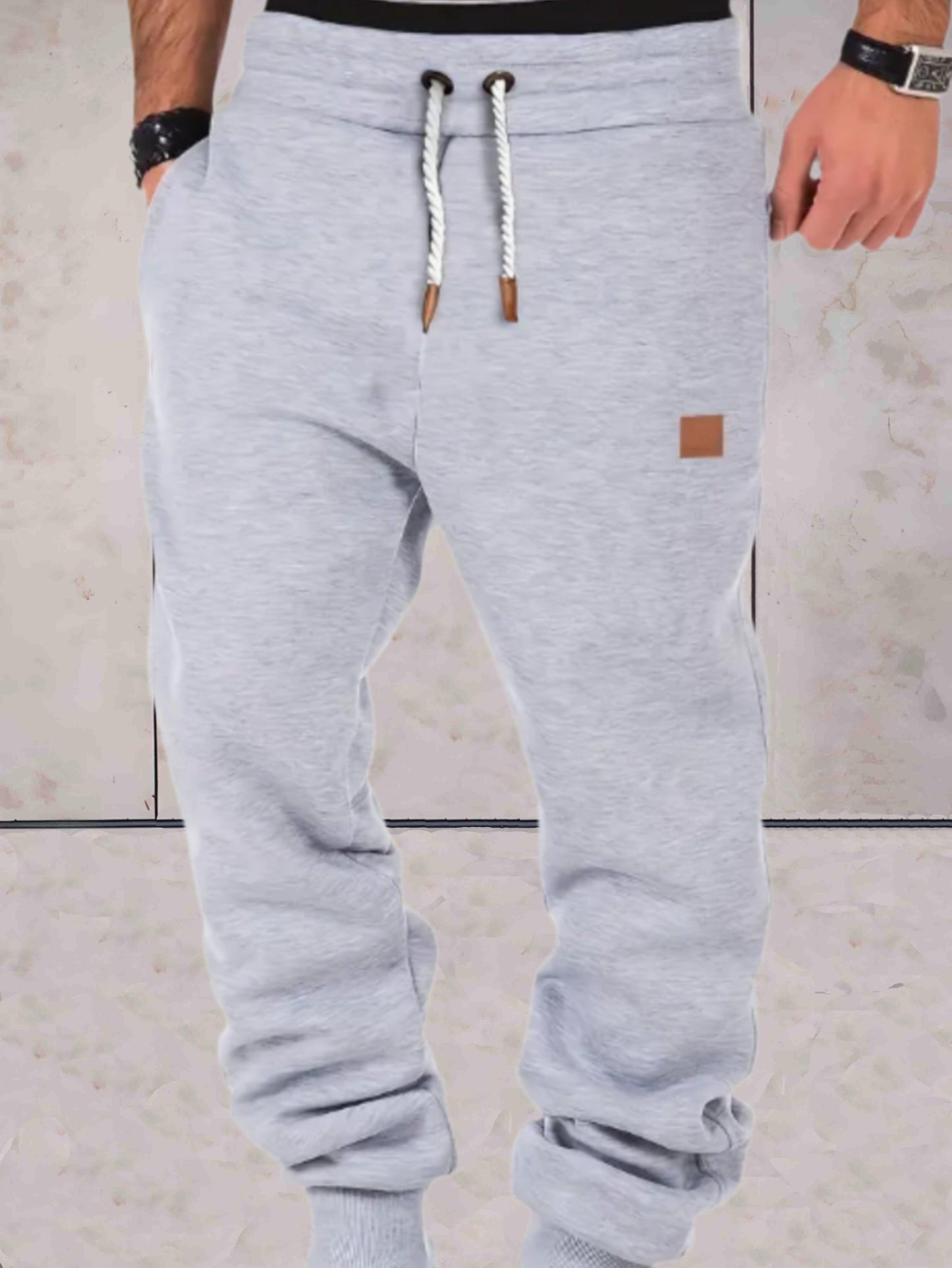 Ford™ - Baggy Herren-Sweatpants mit hoher Taille und Taschen Hose