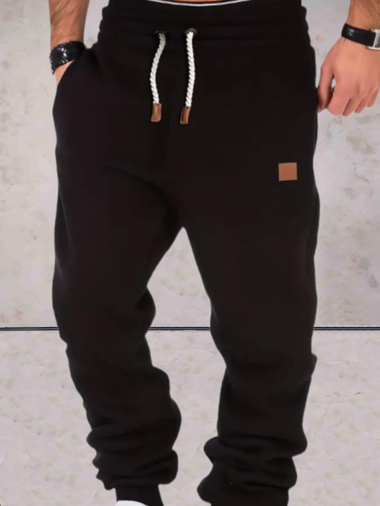 Ford™ - Baggy Herren-Sweatpants mit hoher Taille und Taschen Hose