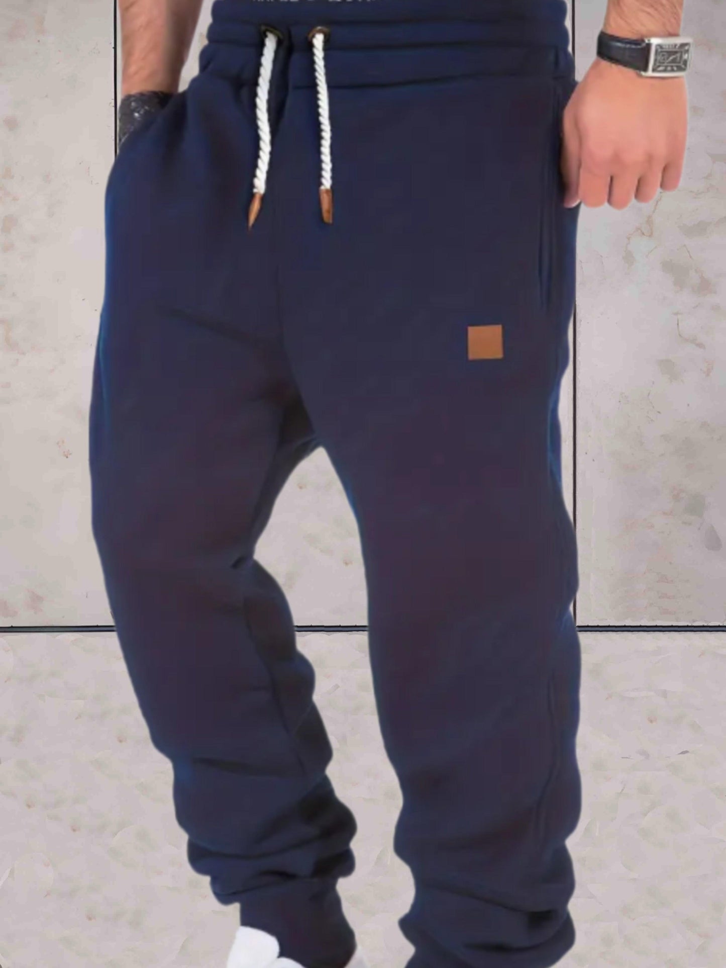 Ford™ - Baggy Herren-Sweatpants mit hoher Taille und Taschen Hose