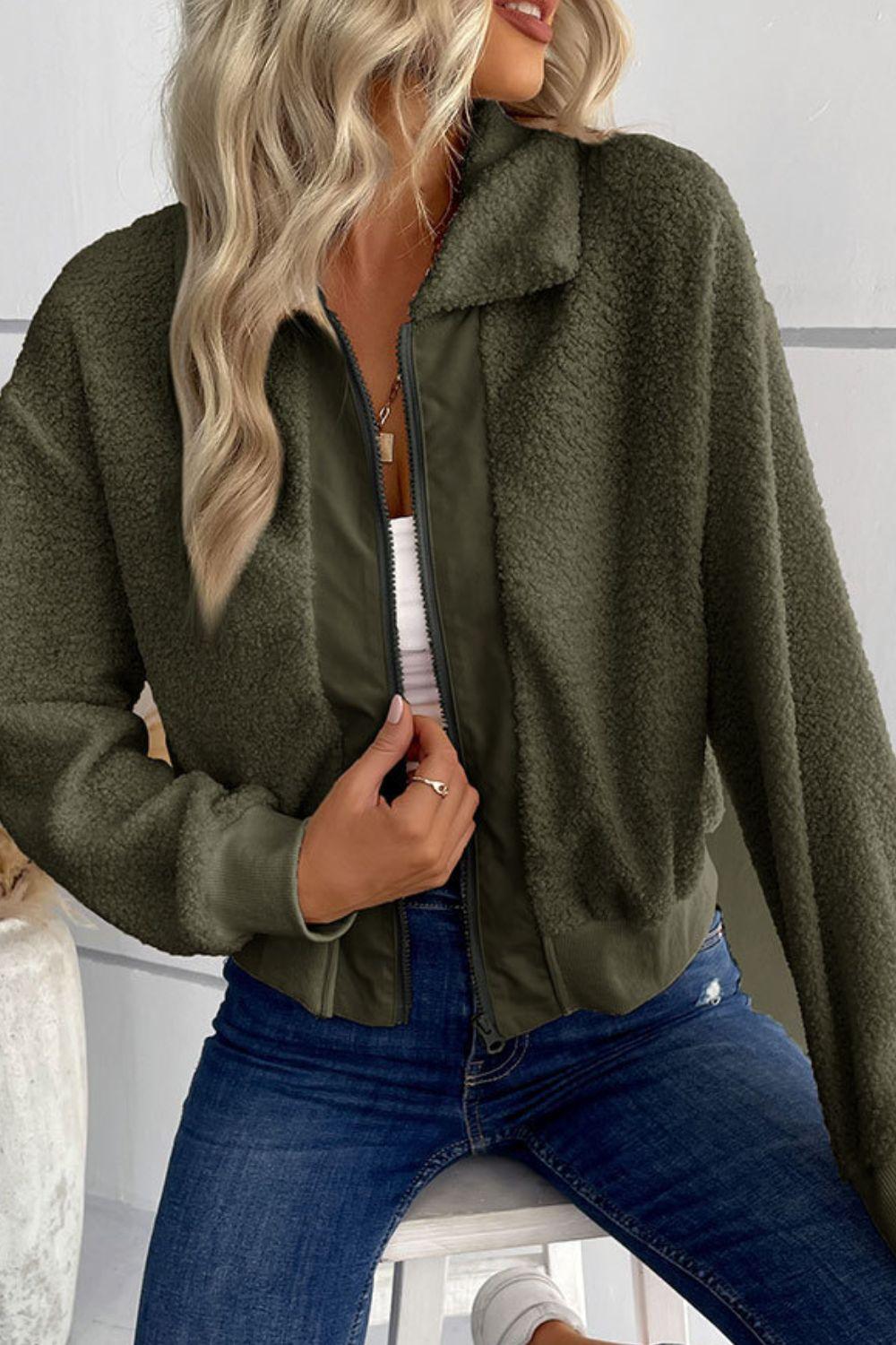 Sasha™ | Plüche Strickjacke