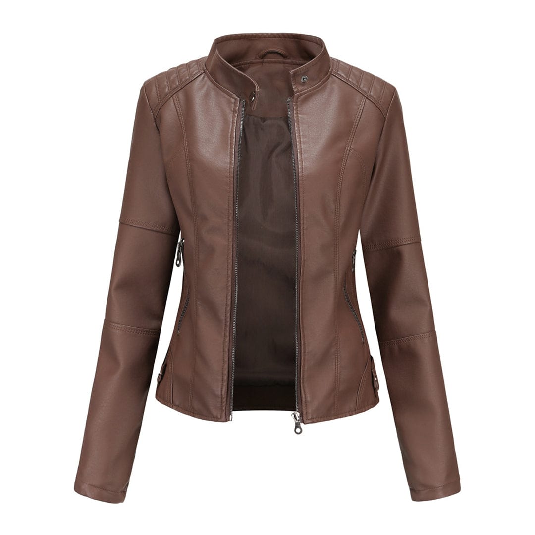 Milena™ - Stylische Lederjacke