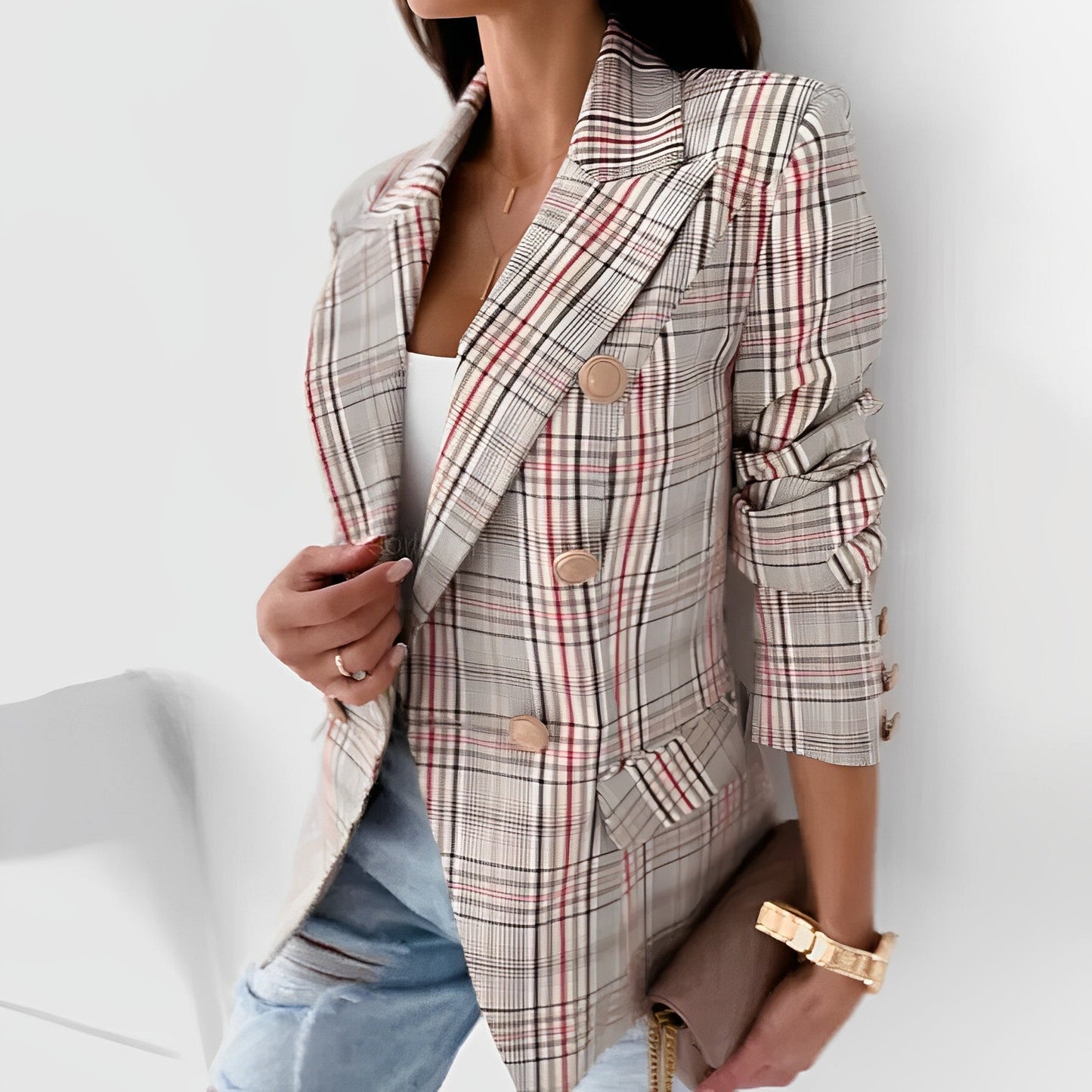 CELINE™ | Lässiger plaid-blazer