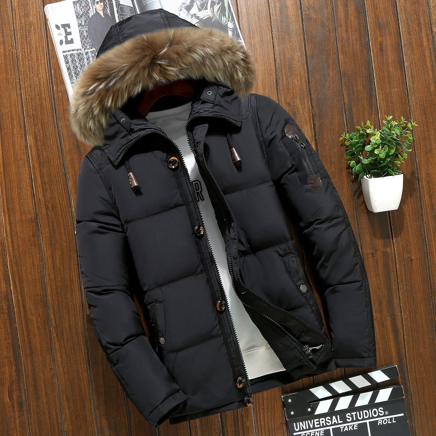 Borini™ | Herren-Winterjacke mit Kapuze