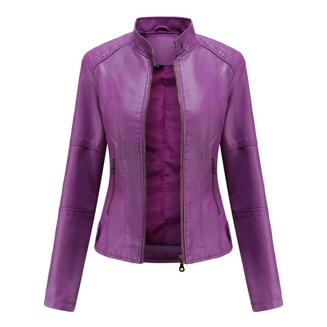 Milena™ - Stylische Lederjacke